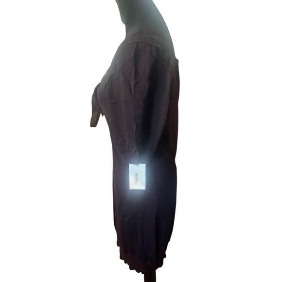 Stella McCartney Womens Silk Blend Dress Size 4 Purple With Bow Detail Made In C - Picture 9 of 9